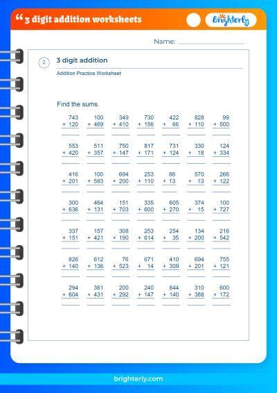 Image result for Math Drills 3-Digit Addition