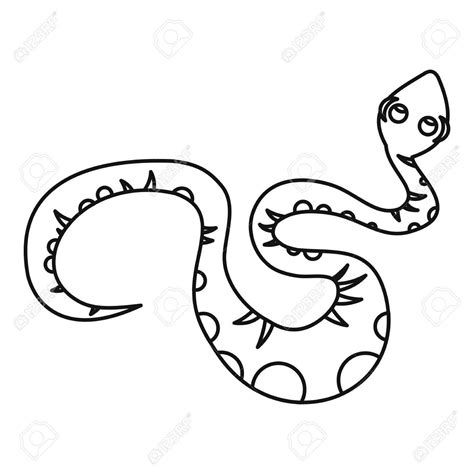Toradh íomhá ar Python Snake Icon Outline
