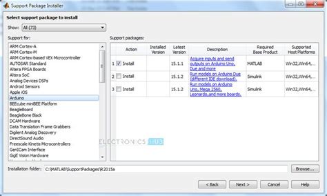 Arduino MATLAB Interface に対する画像結果