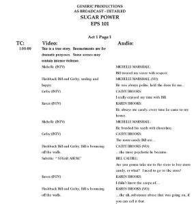 Post-Production Script に対する画像結果