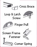 Image result for How to Install Window Screen Pull Tabs