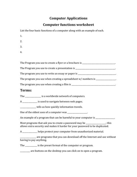 Image result for Application Program Worksheet
