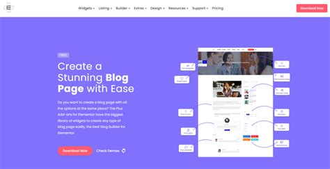 Toradh íomhá ar Elementor Blog Post Template