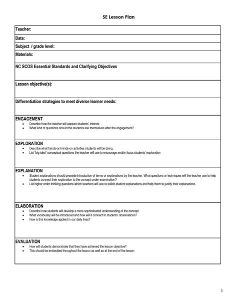 Image result for Sample Lesson Plan Template