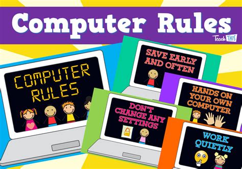 Computer Safety Rules Poster に対する画像結果