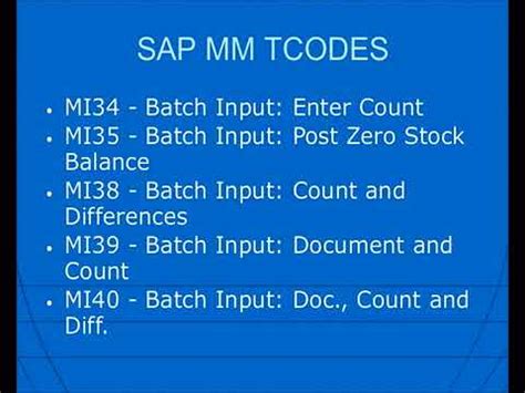 Image result for SAP mm Module Codes