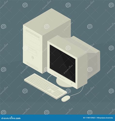 Image result for Old Computer Vector