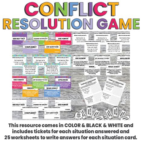 Image result for Conflict Resolution Activity