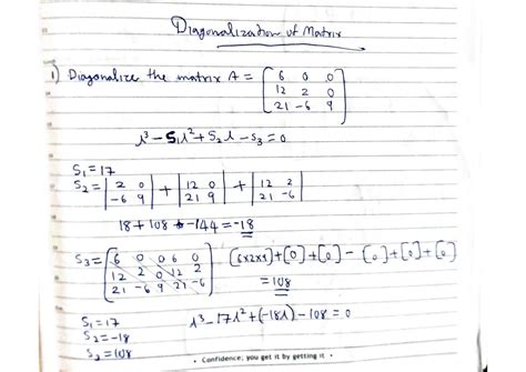 Image result for Diagonalisation of a Matrix