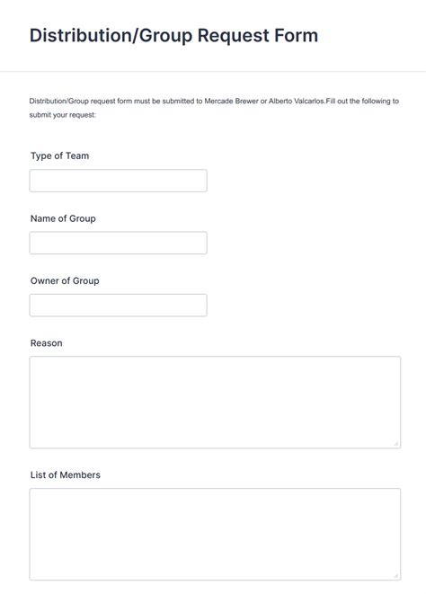 Toradh íomhá ar Distribution List in a Change Request Form