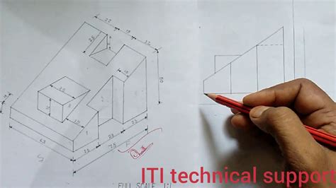 First Angle Projection Section View Examples-এর ছবি ফলাফল