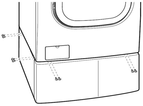 Image result for LG Washer Pedestal Removal