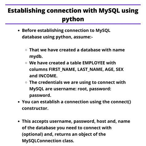 Toradh íomhá ar MySQL Database Connections for Learning