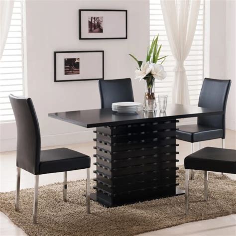 Toradh íomhá ar Black Rectangular Dining Table