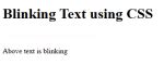 Image result for CSS Animation Blinking Text