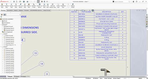 Table Dimension SolidWorks に対する画像結果