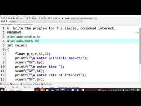 Image result for Simple and Compound Interest Program in C