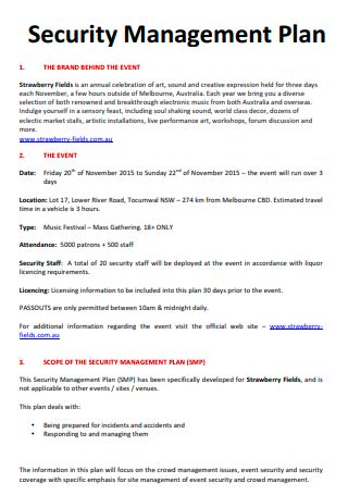 Security Management Plan Sample に対する画像結果