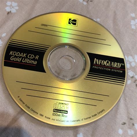 Kodak CD-R に対する画像結果