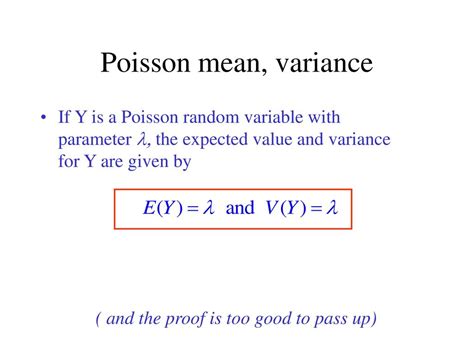 Image result for Standard Error to Variance Poisson