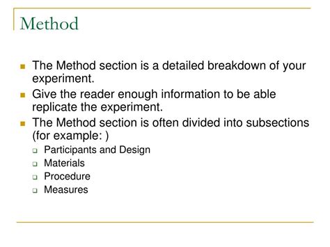Image result for Method Section Example Presentation