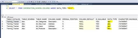 Image result for Search SQL Database for Column Name