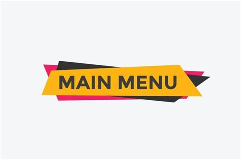 Image result for Main Menu Names