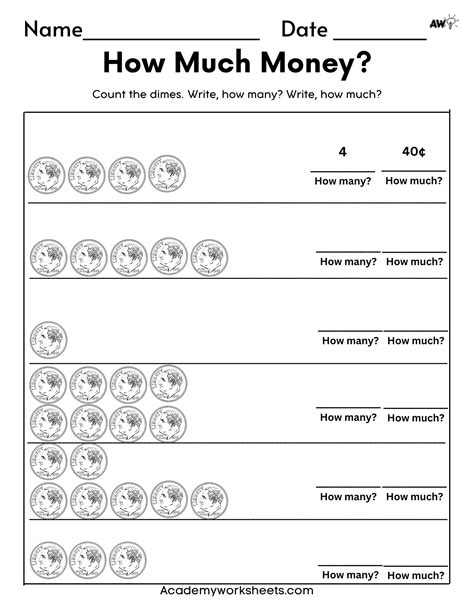 Counting Money Store Worksheet に対する画像結果