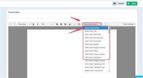Work Order Layout に対する画像結果