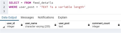 How to Enter Text/Html SQL に対する画像結果