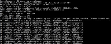 Nmap RHEL Linux に対する画像結果