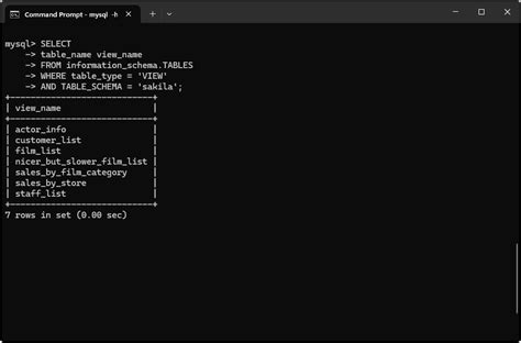 List Database Views માટે ઇમેજ પરિણામ