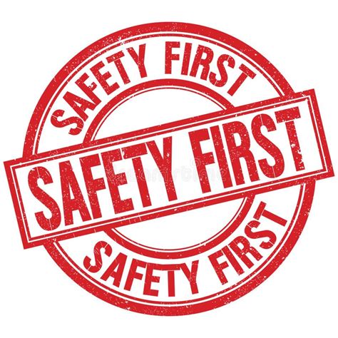 Image result for Safety First Sign Red