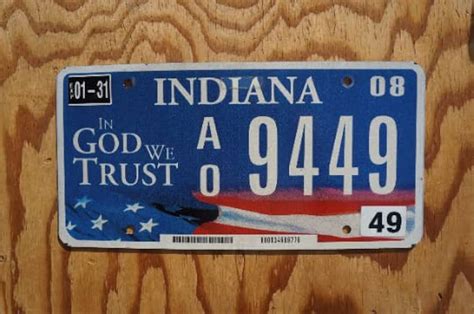 Image result for Indiana License Plate Sample