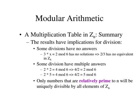Image result for Modular Arithmetic Definition