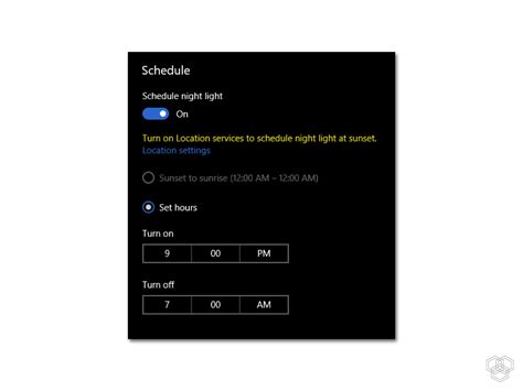 Schedule Night Light for Better Sleep Windows に対する画像結果