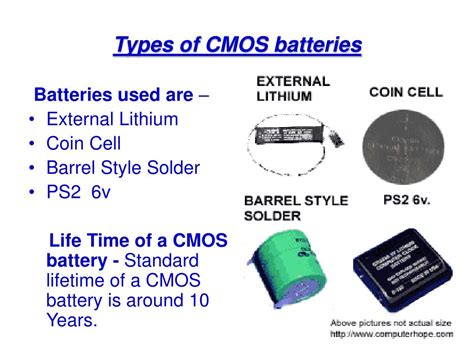 Image result for CMOS Battery Types
