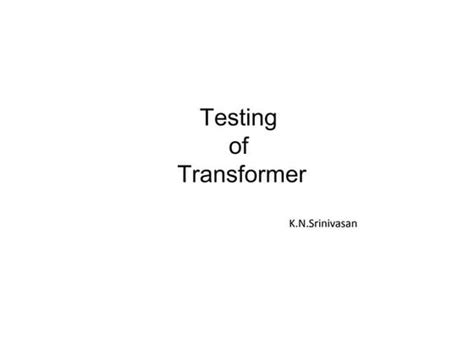 Image result for Transformer Screen Test
