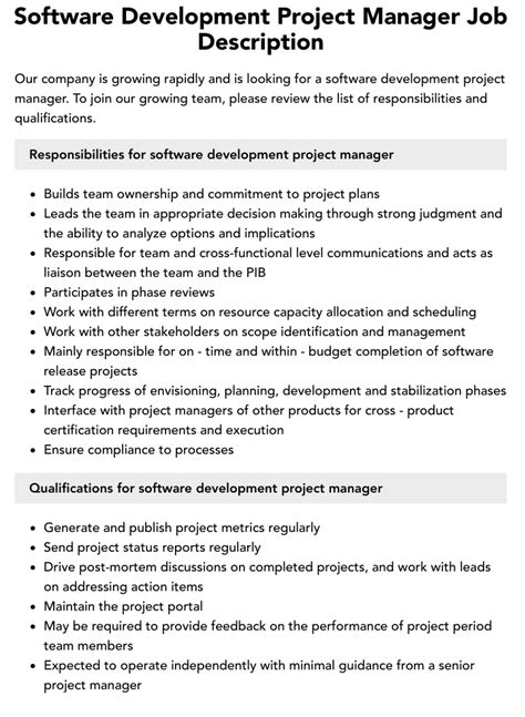 Toradh íomhá ar Software Developer Project Manager