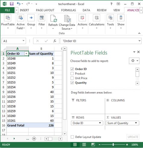 Image result for Create a Pivot Table in Excel