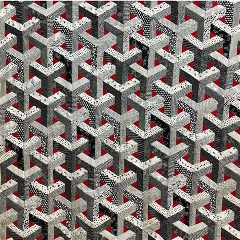 Toradh íomhá ar Escher Style Quilt Pattern Christmas Tree