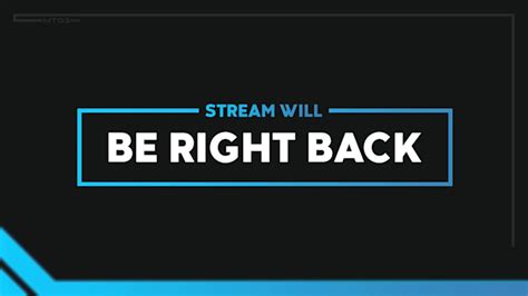 Be Back Soon Stream Overlay に対する画像結果