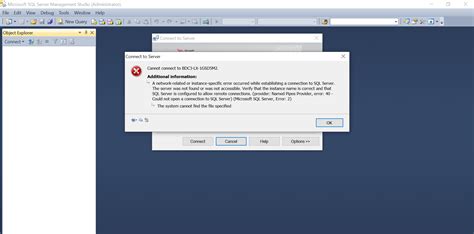 Image result for SQL Database Connection Error