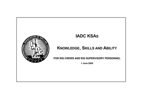 Image result for API IADC Book Format