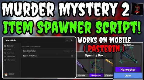 Toradh íomhá ar Murder Mystery 2 Script Pastebin 2021