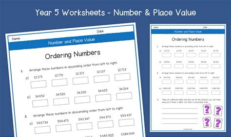 Image result for Large Numbers Class 5 Worksheet