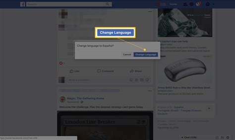Image result for Facebook in English