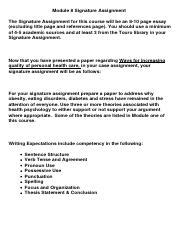 Image result for Signature Assignment Essay Example