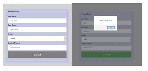 Image result for Validation Form HTML and JavaScript Output