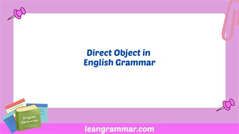 Afbeeldingsresultaten voor Direct Object Infinitive